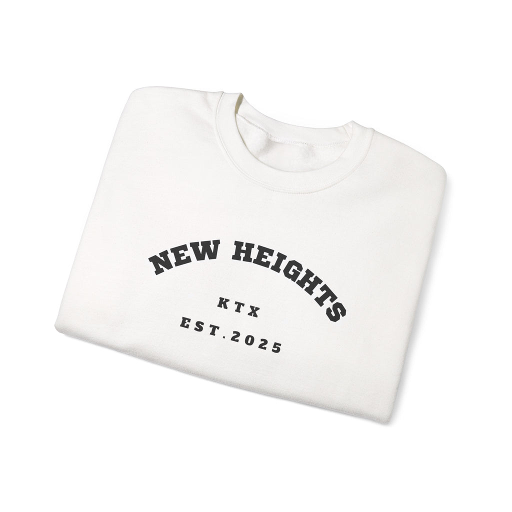 New Heights Unisex Heavy Blend™ Crewneck Sweatshirt - Cozy Gift for Graduates, Summer Camp, Adventure, Birthday, Family Gatherings
