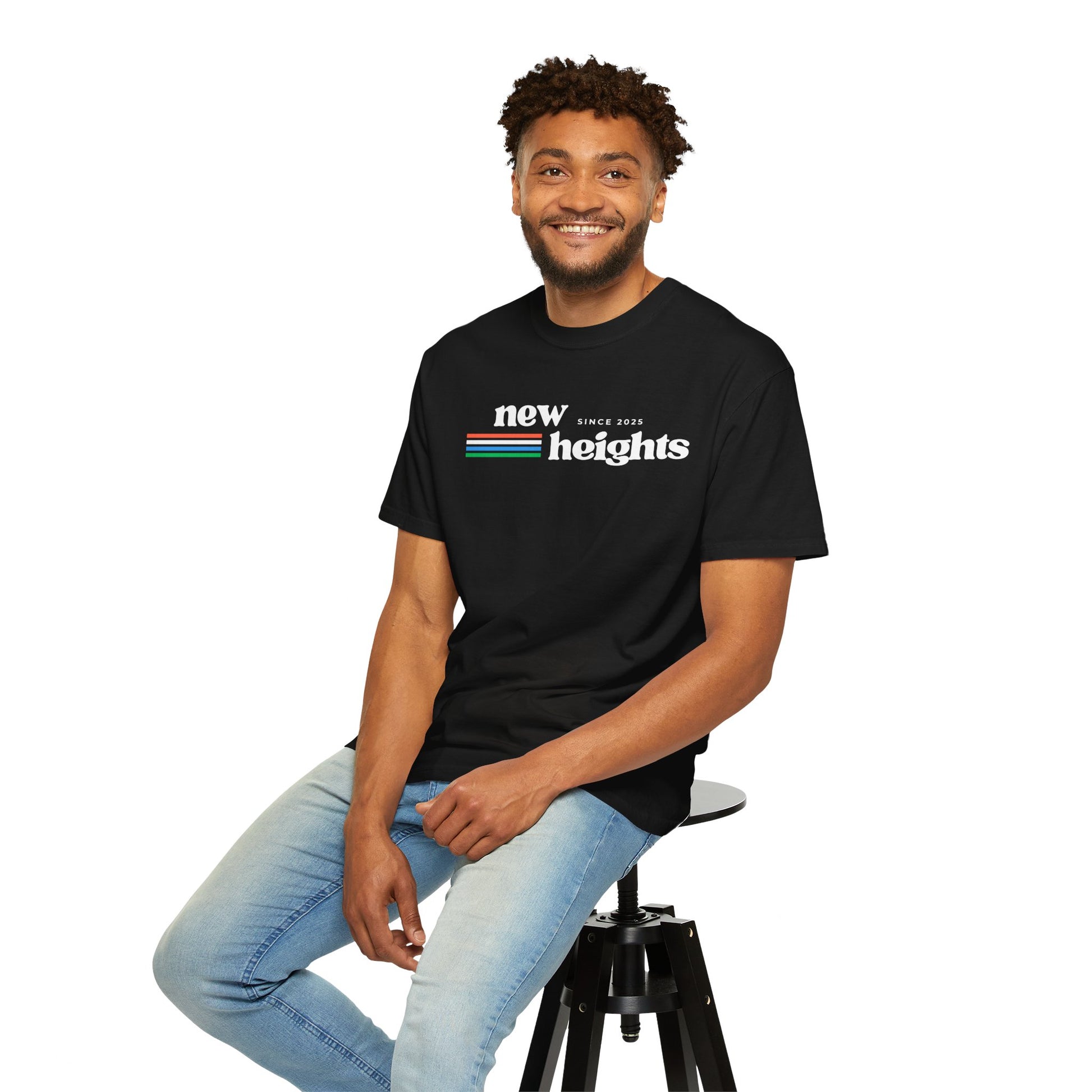 Motivational Unisex T-Shirt - 'New Heights' Graphic Tee for Dreamers, Gift for Graduates, Casual Wear, Summer Essentials, Empowering Apparel