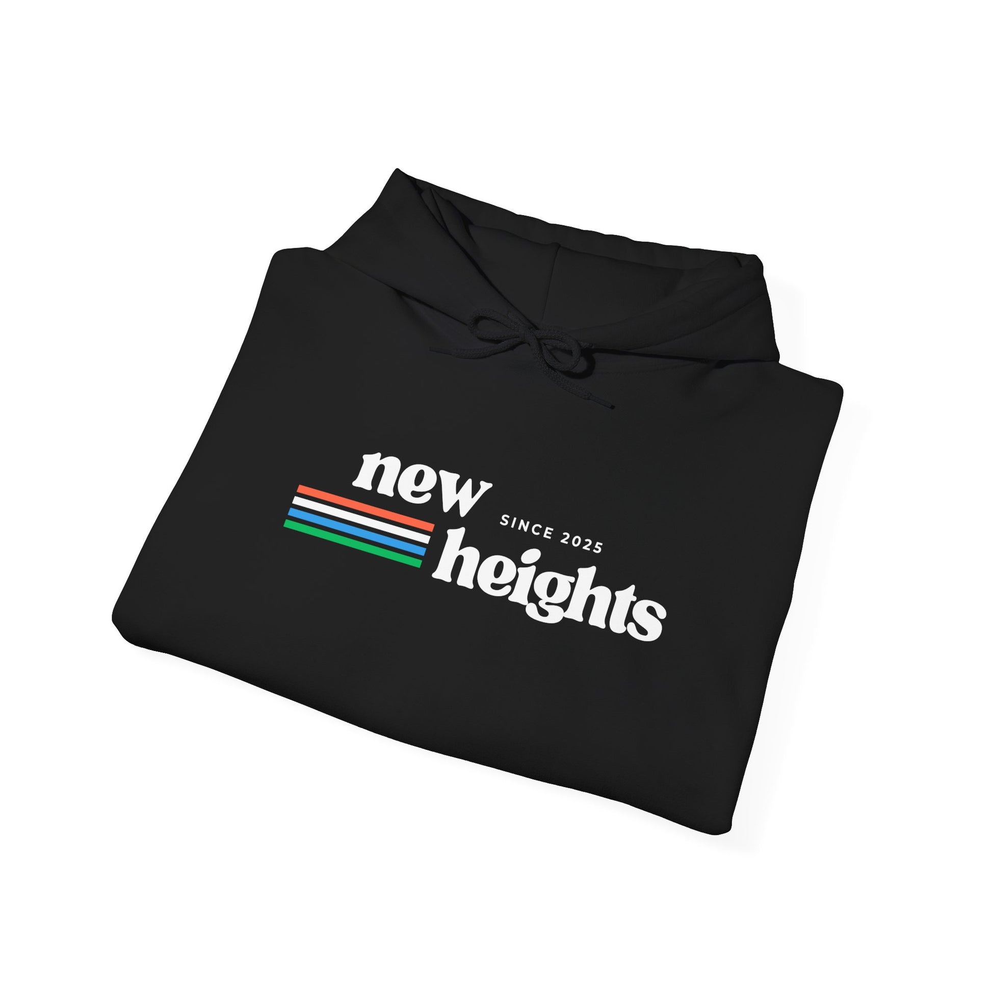 Unisex Heavy Blend Hoodie - 'New Heights' Retro Graphic | Cozy Sweatshirt for Everyday Comfort, Gift for Friends, Chill Days, Travel, [...]
