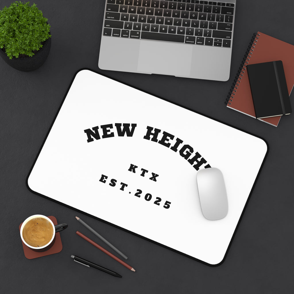 Custom Desk Mat - New Heights | Personalized Office Decor | Ideal for Home, Work, Back to School, Gift for Graduates