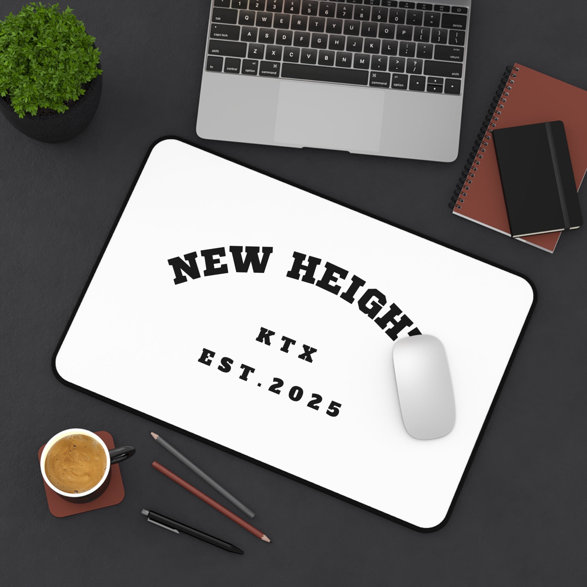 Custom Desk Mat - New Heights | Personalized Office Decor | Ideal for Home, Work, Back to School, Gift for Graduates