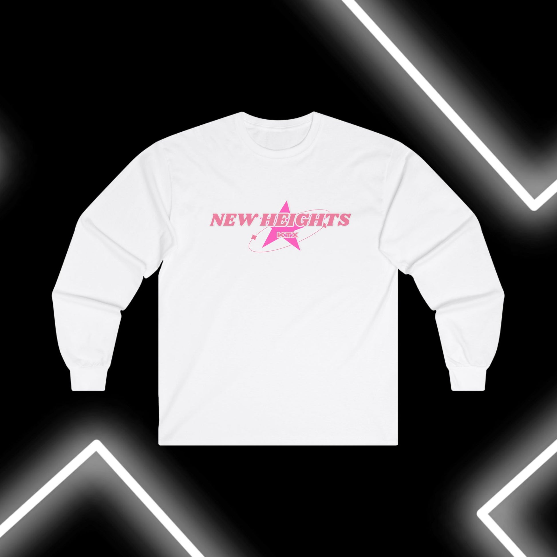 New Heights Long Sleeve Tee - Motivational Shirt, Gift for Students, Fitness Enthusiasts, Fashionable Casual Wear, Unisex Tee