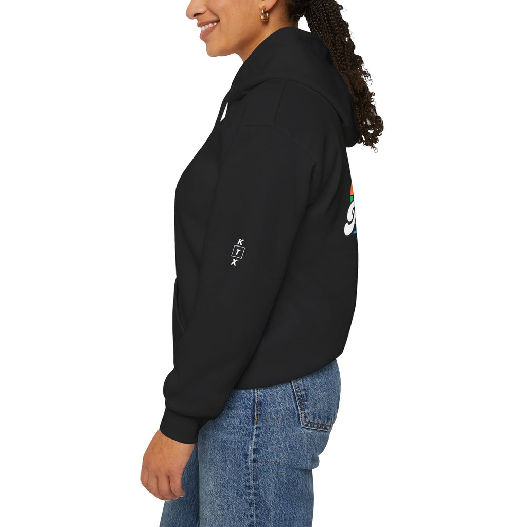 Unisex Heavy Blend Hoodie - 'New Heights' Retro Graphic | Cozy Sweatshirt for Everyday Comfort, Gift for Friends, Chill Days, Travel, [...]