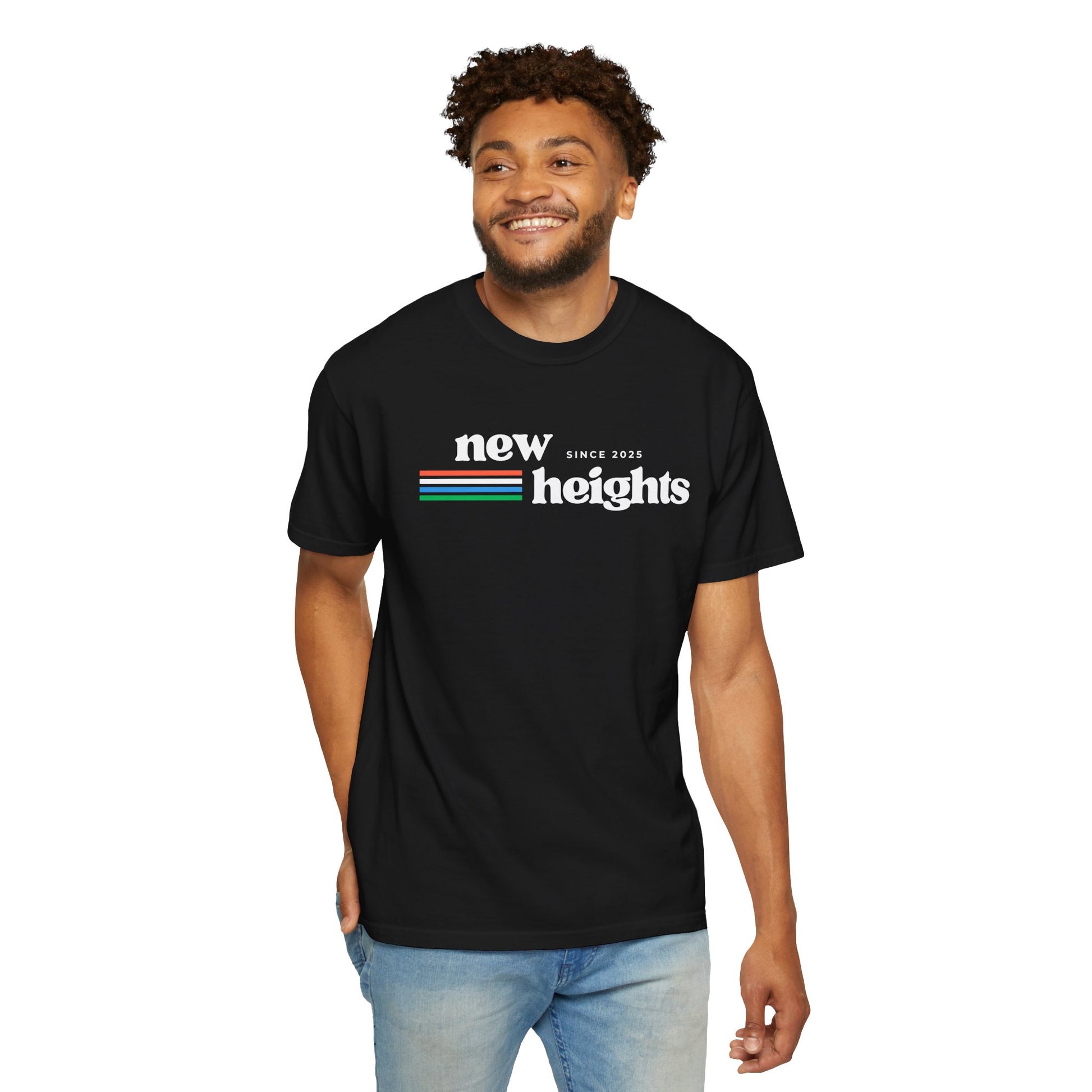 Motivational Unisex T-Shirt - 'New Heights' Graphic Tee for Dreamers, Gift for Graduates, Casual Wear, Summer Essentials, Empowering Apparel