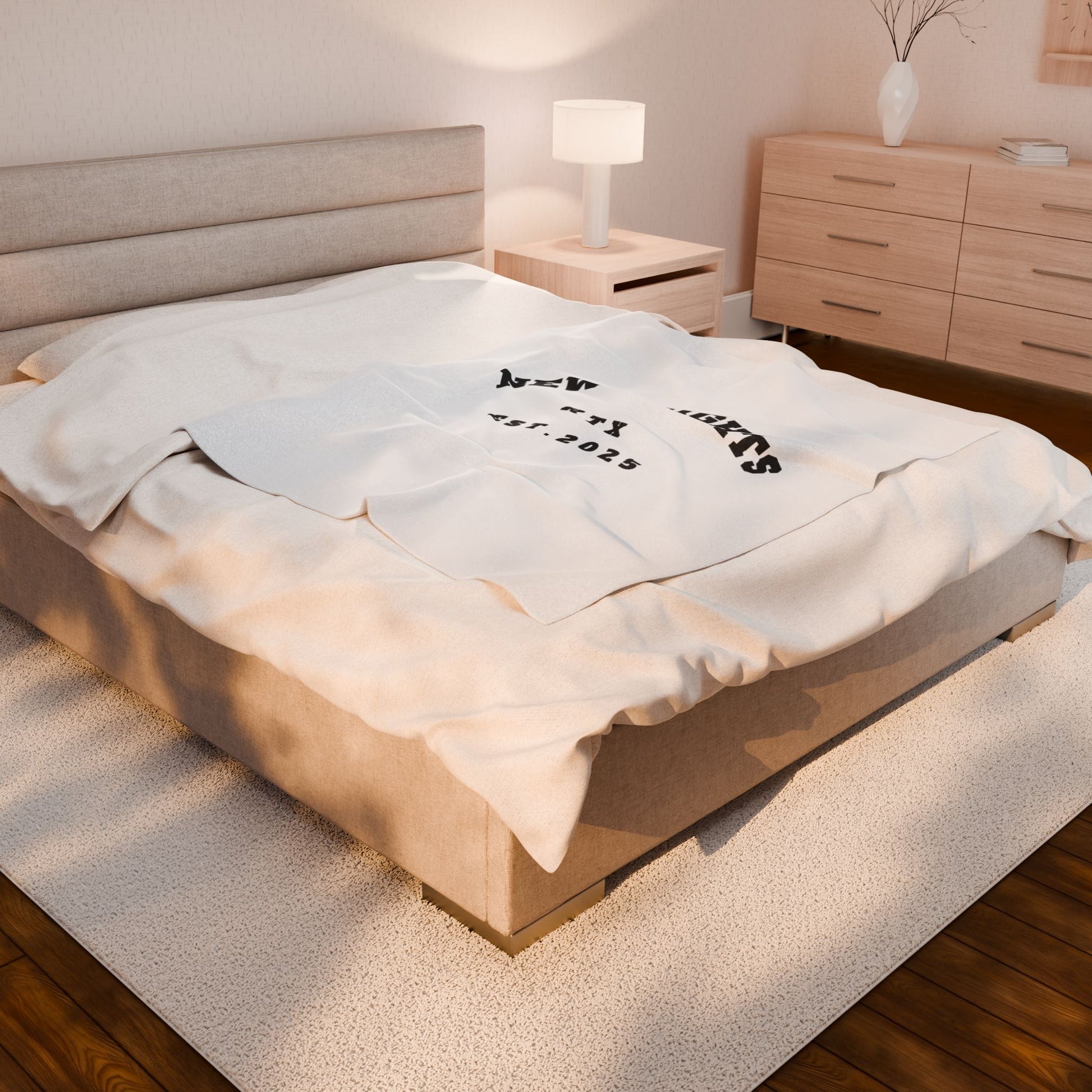 Cozy Custom Velveteen Plush Blanket - Perfect Gift for Home, New Heights Design, Warm Throw for Relaxing, Soft Bedding, Personalized Gift