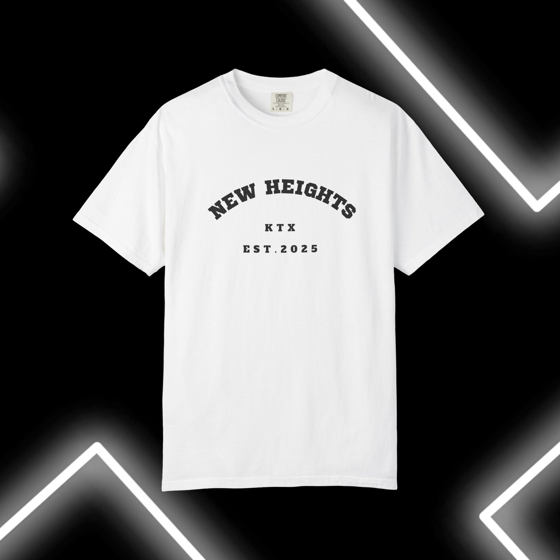 Unisex Garment-Dyed T-shirt - 'New Heights' Design, Casual Wear, Gift for Friends, Warm Weather Top, Everyday Essential
