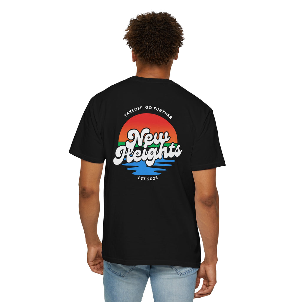 Motivational Unisex T-Shirt - 'New Heights' Graphic Tee for Dreamers, Gift for Graduates, Casual Wear, Summer Essentials, Empowering Apparel