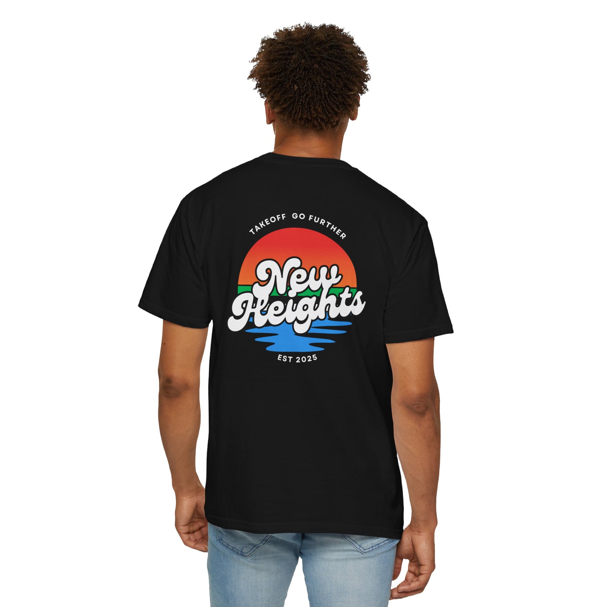 Motivational Unisex T-Shirt - 'New Heights' Graphic Tee for Dreamers, Gift for Graduates, Casual Wear, Summer Essentials, Empowering Apparel